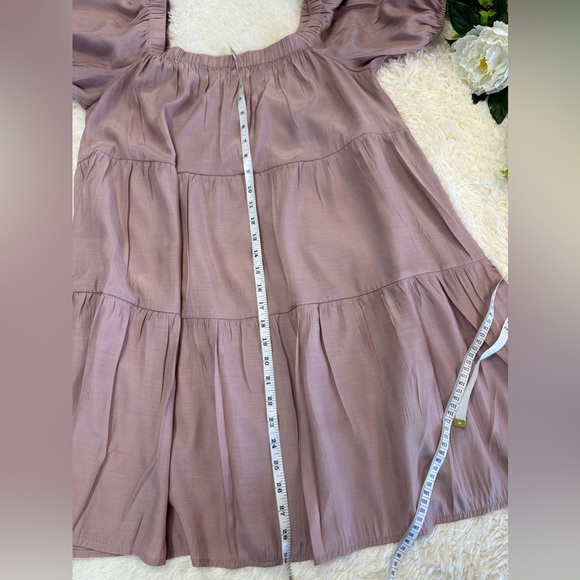 Made with Love Dusty Rose Babydoll Dress Size Large - Picture 8 of 8